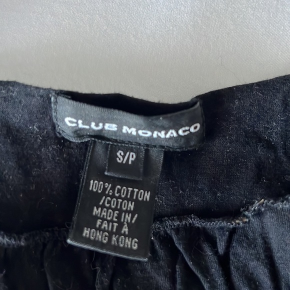 Club Monaco black tank size M front detail cotton - Picture 2 of 4